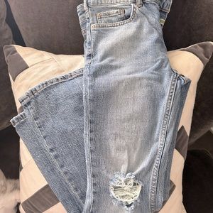 Pilcro jeans Size 25 Distressed blue jeans. Worn once. Excellent condition!